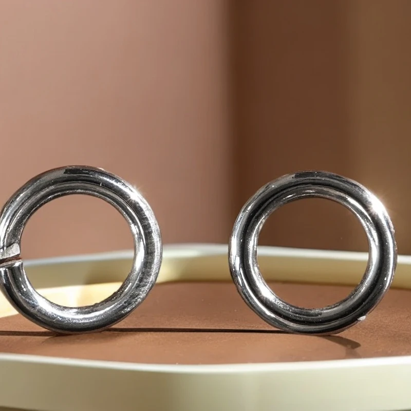 925银银制品 925银制品 纯银圈仔开口闭口环侧挂活口线束文玩配饰