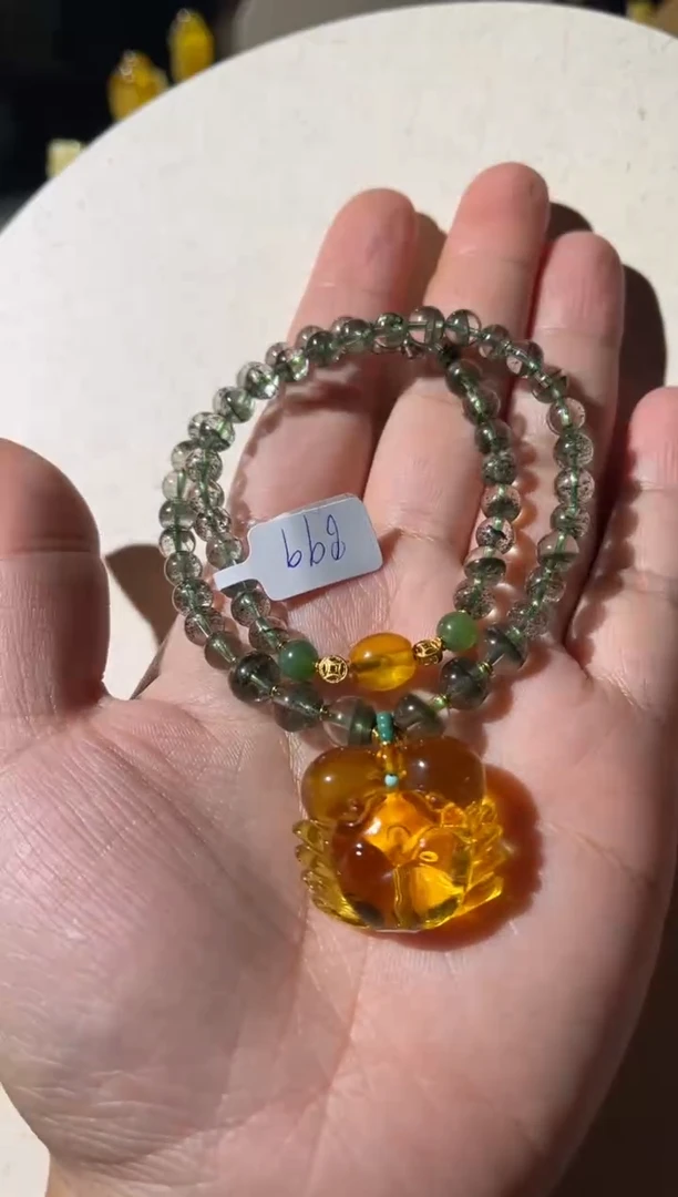 【闪购商品】琥珀手链未镶嵌琥珀螃蟹手链