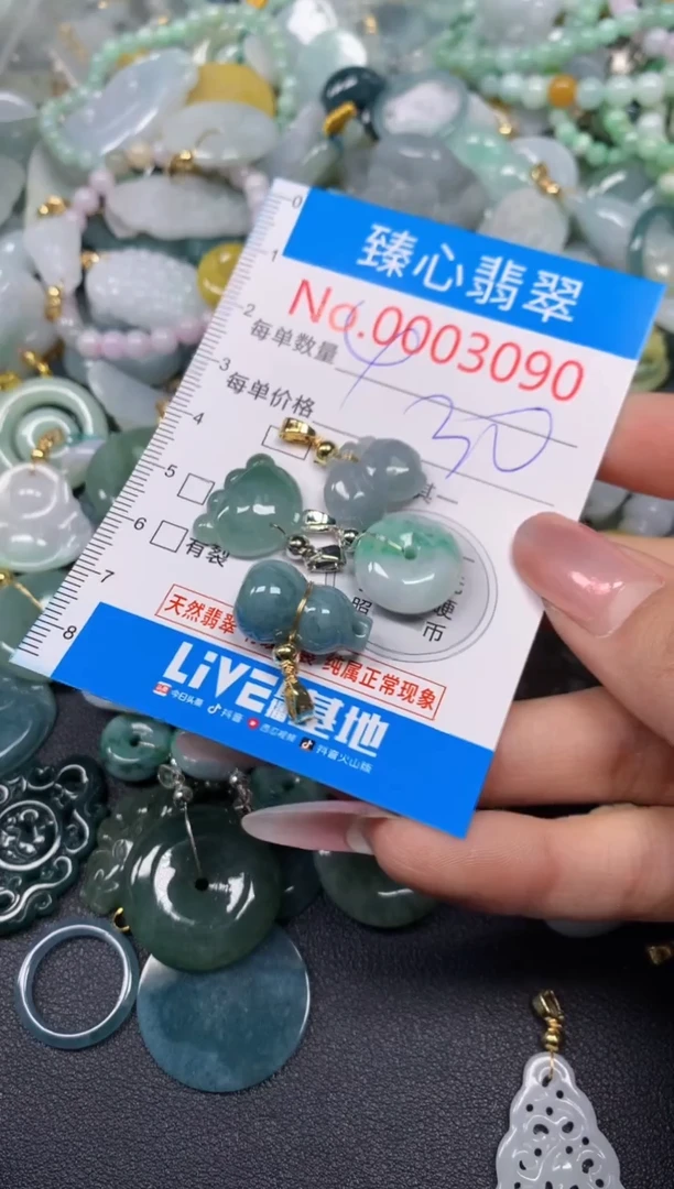 【闪购商品】翡翠颈饰未镶嵌含绳0003090