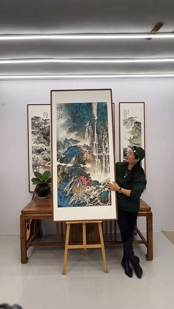 国画董海君  170*80 红树醉秋色 山水