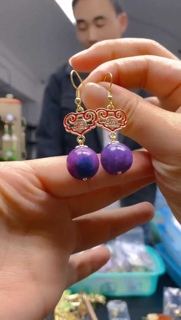 【闪购商品】玛瑙/玉髓耳饰合金025玛瑙饰品