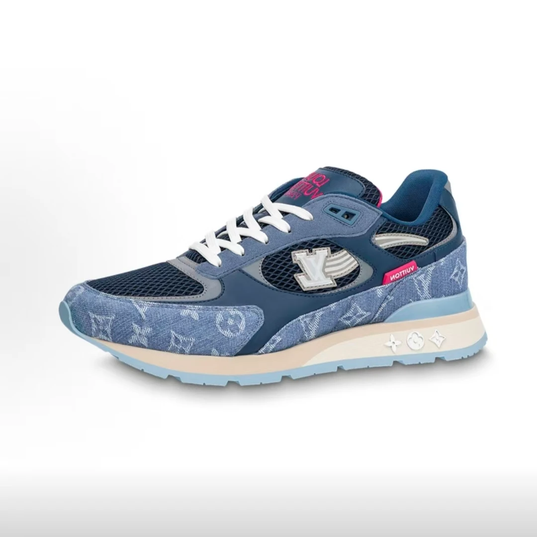 未使用 LouisVuitton/路易威登 男款蓝色Runaway时尚休闲运动鞋