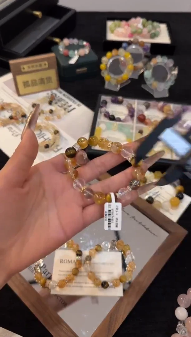 合金手链水晶小财迷手链x2996