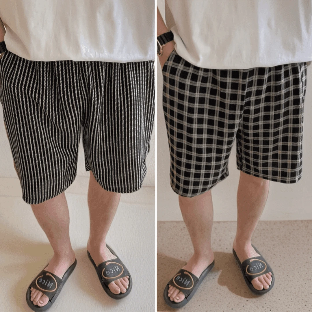 男士宽松短裤夏季可外穿家居睡裤大码休闲五分裤遛弯裤薄款大裤衩