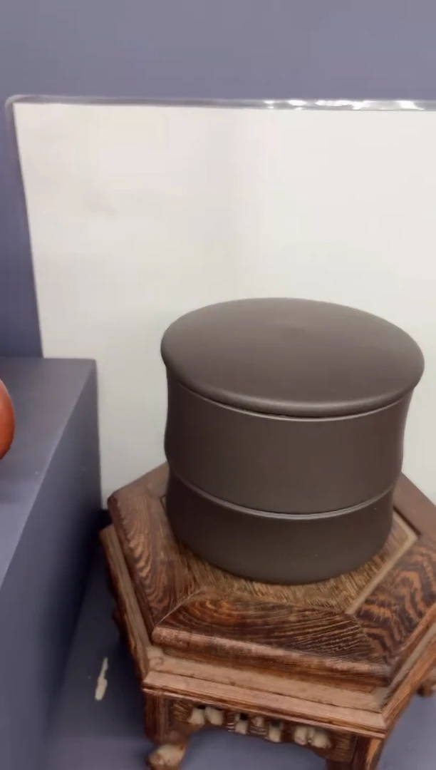 茶壶紫砂黑料 茶叶罐