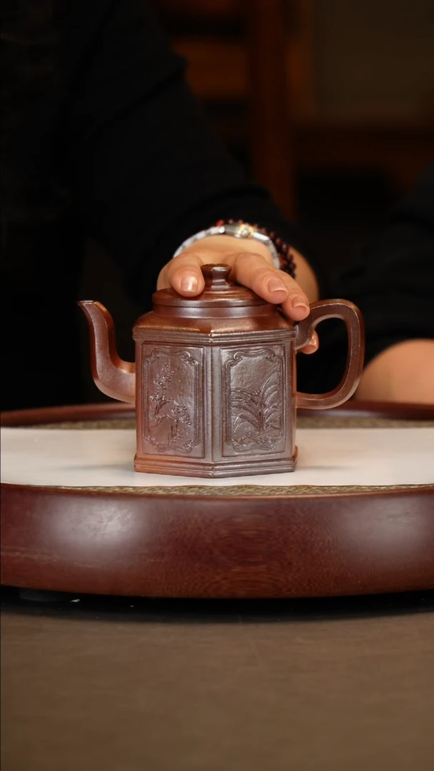 【闪购商品】紫砂茶壶【吴顺华】顺华窑六方宫灯  260CC