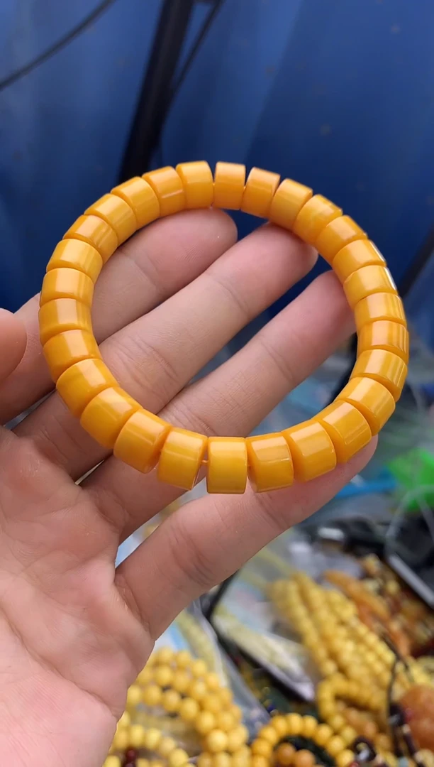 裸石蜜蜡未镶嵌手串