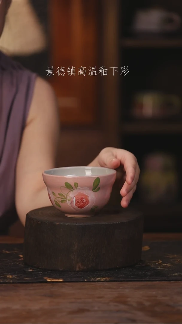 陶瓷景德镇高温釉下手绘陶瓷616