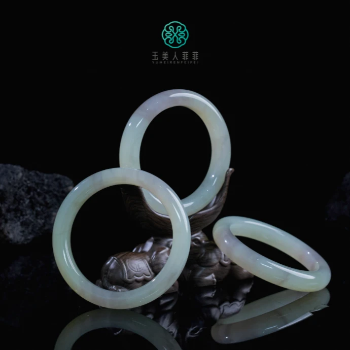 石惑珠宝~和田玉手镯-多样性发一