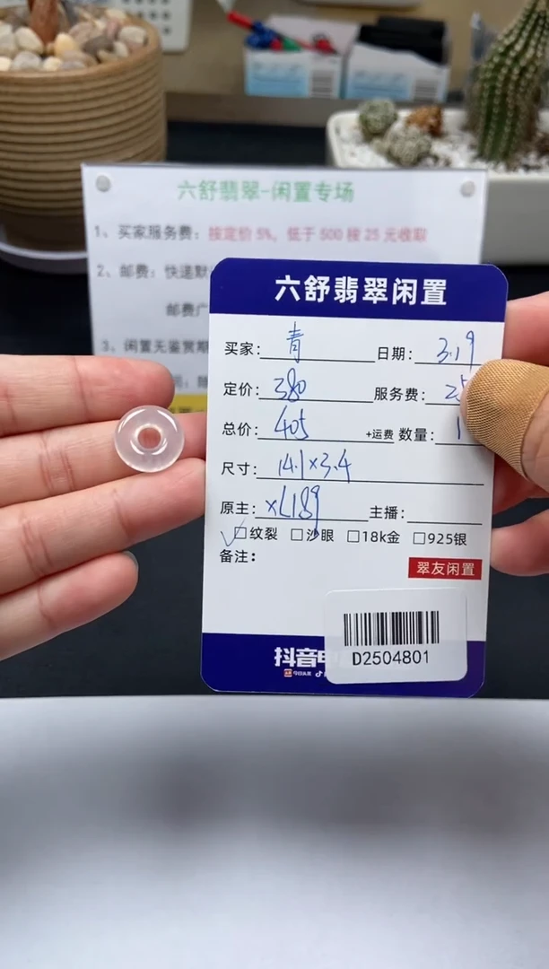 【闪购商品】翡翠未镶嵌颈饰D2504801