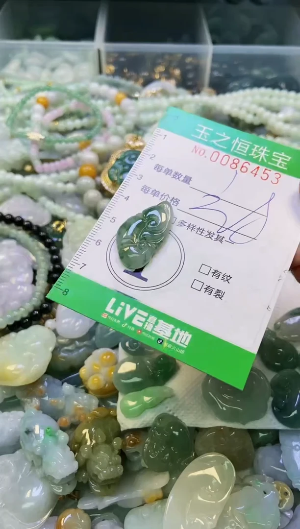 翡翠未镶嵌颈饰闪购0086453