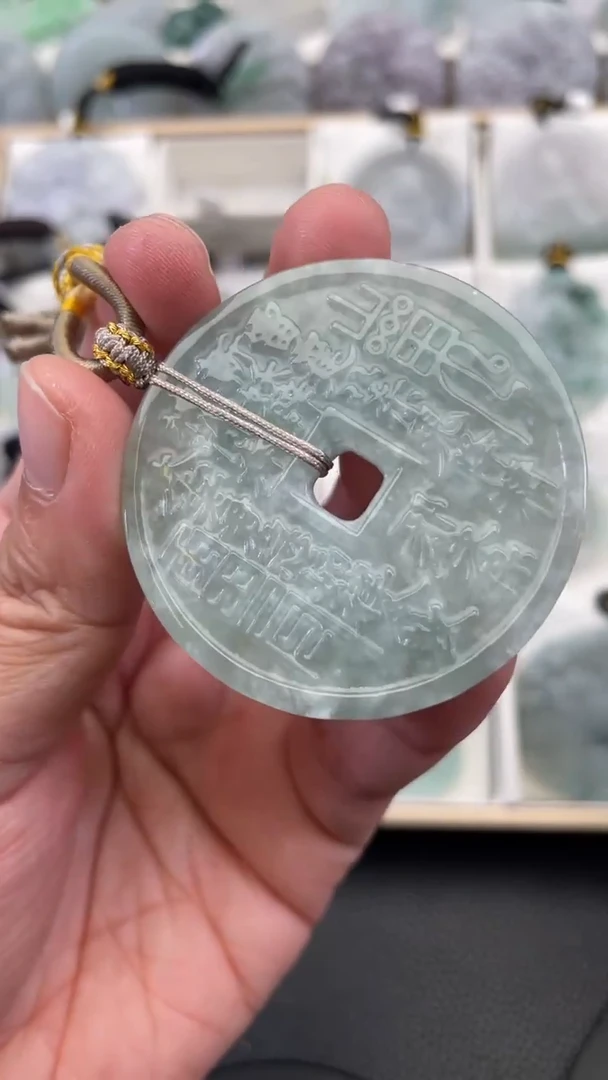 颈饰未镶嵌翡翠天然缅甸翡翠A货114