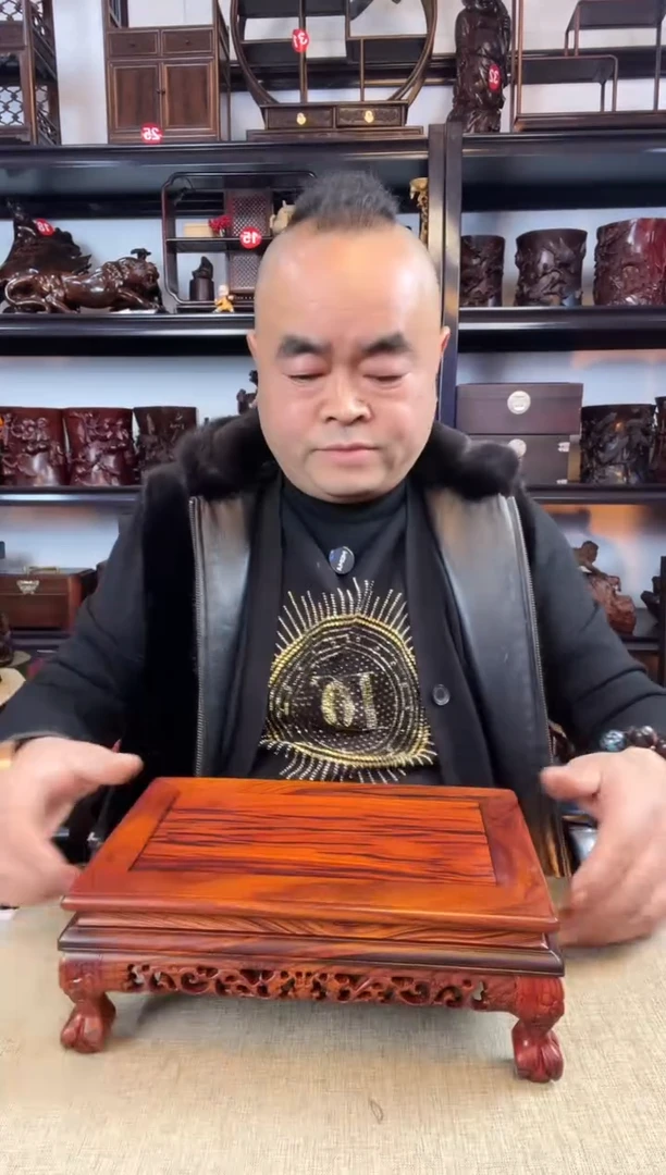 木老李红木工艺品121瑕疵