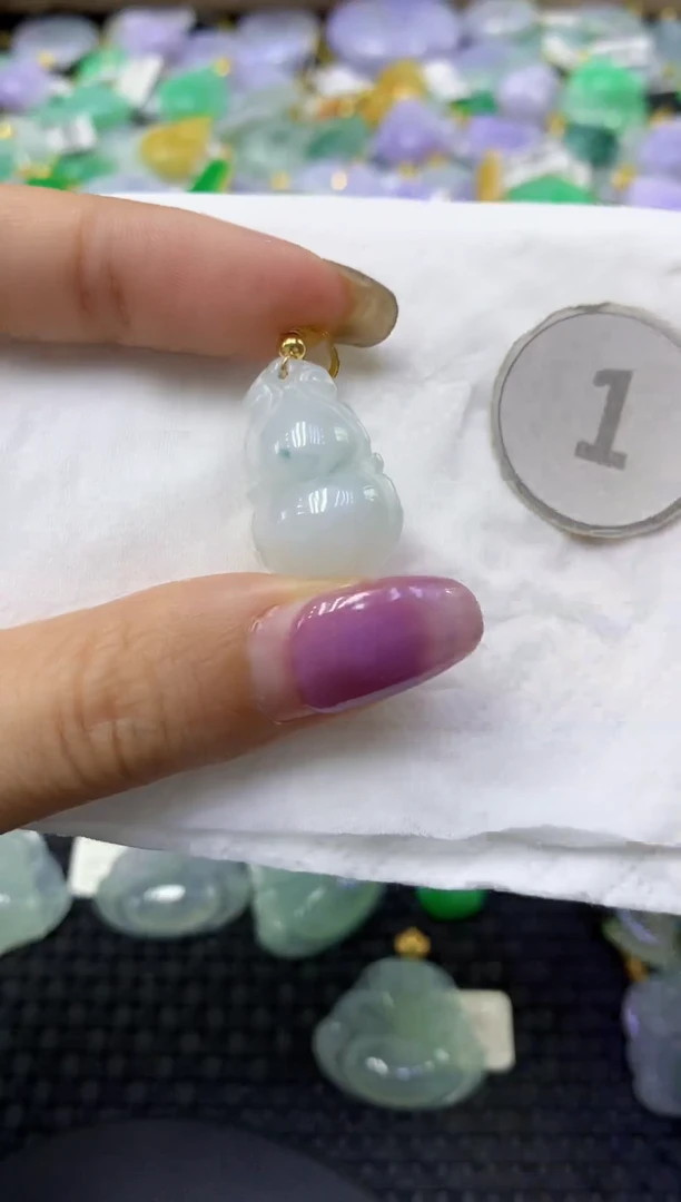 颈饰未镶嵌翡翠天然缅甸翡翠A货