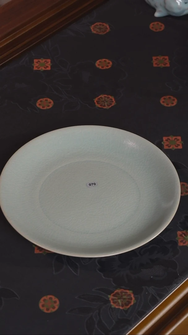 瓷070号微瑕汝窑盘