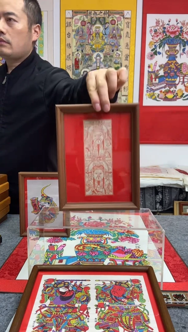 朱拓上关下财摆台手工制作精品