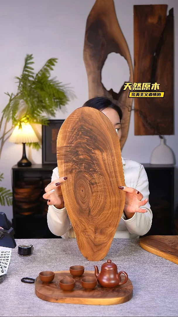 木北美黑胡桃原木.干裂疤结不属于商品质量问题完美主义者慎拍