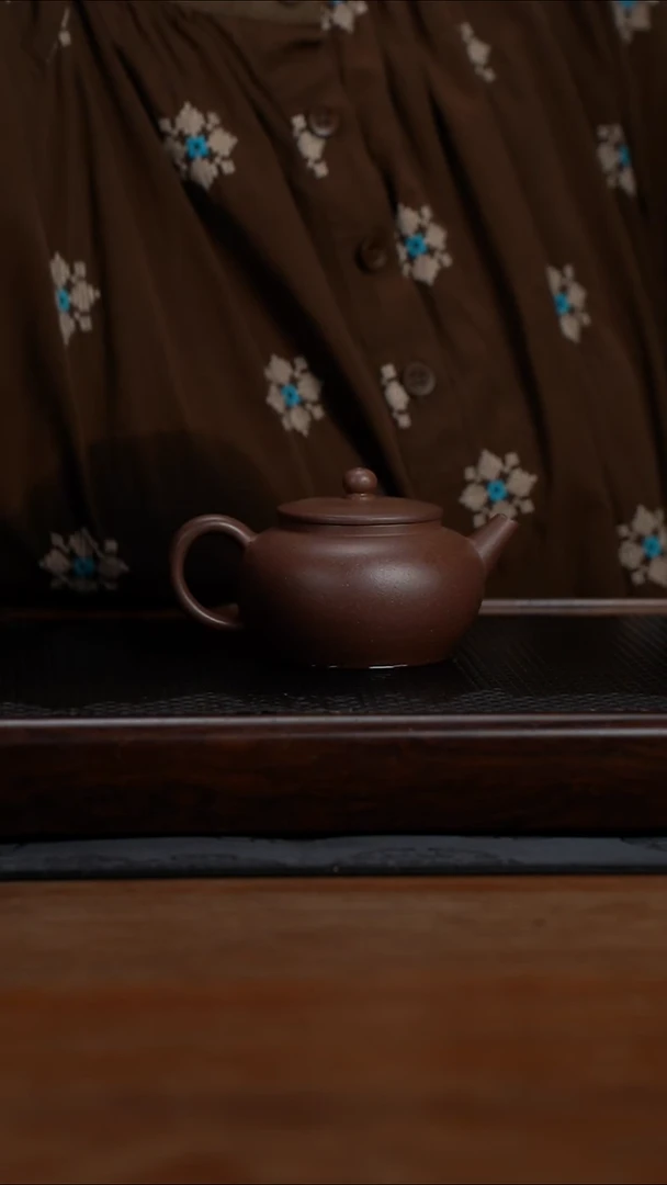 茶壶紫砂180cc黄龙山原矿百年老紫泥平盖莲子15
