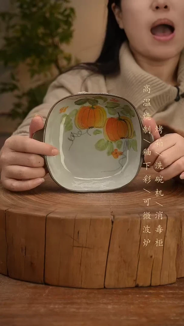 碗瓷景德镇手工手绘高温瓷釉下彩
