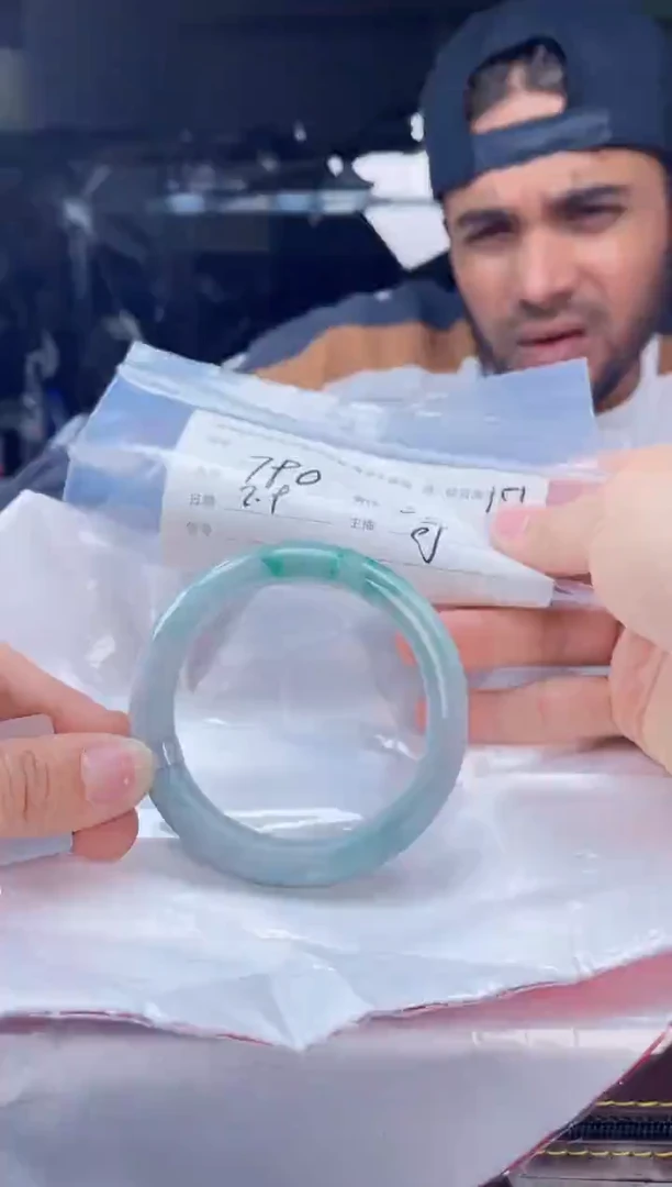 【闪购商品】定制翡翠手镯未镶嵌毛货手镯需精细抛光/56