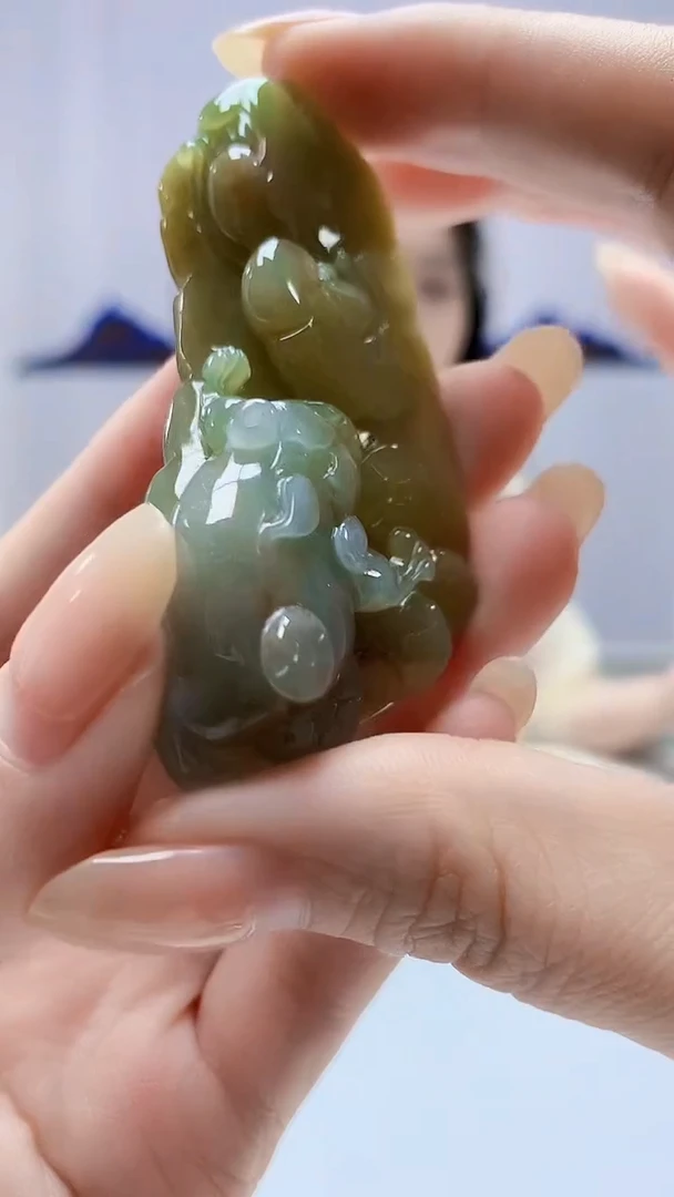 定制翡翠未镶嵌0405DD-毛货挂件70