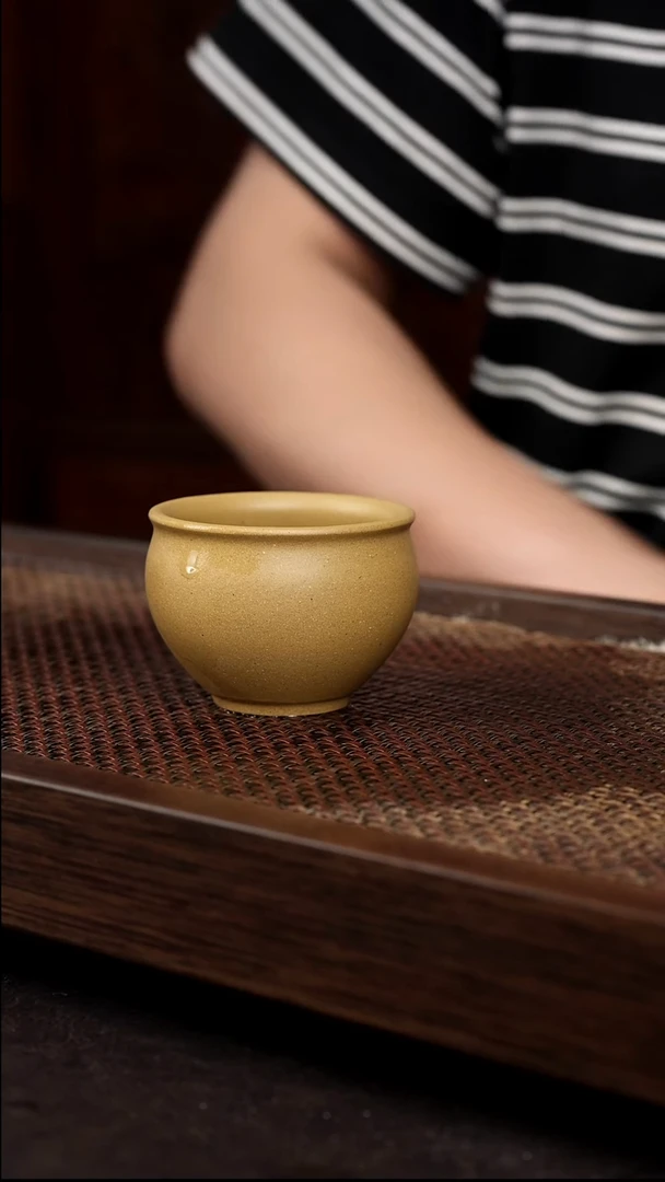 茶壶紫砂黄金段圆融杯