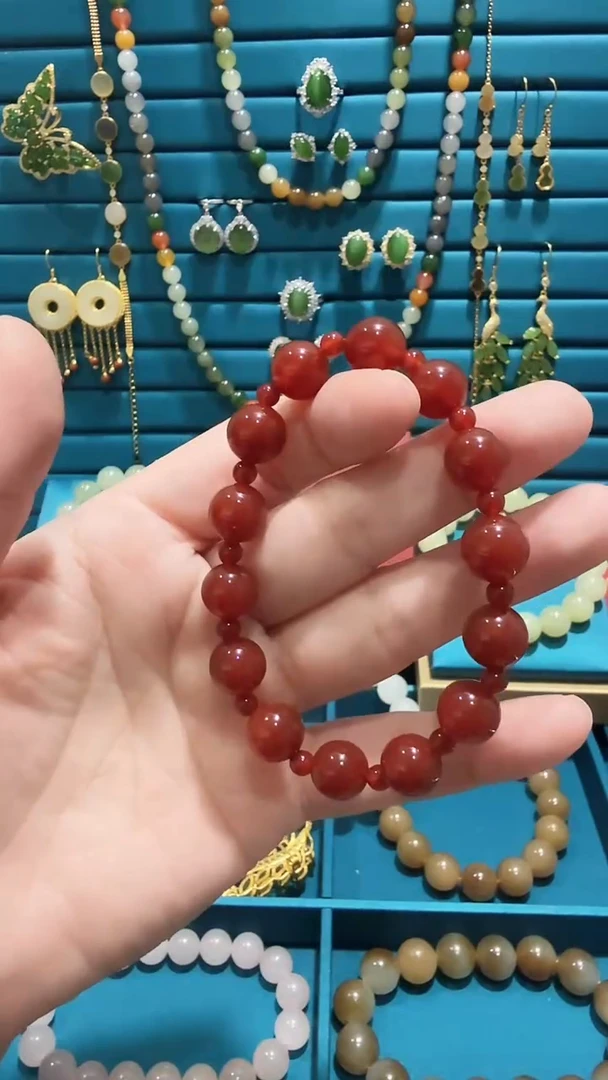 未镶嵌手链玛瑙/玉髓玛瑙手串