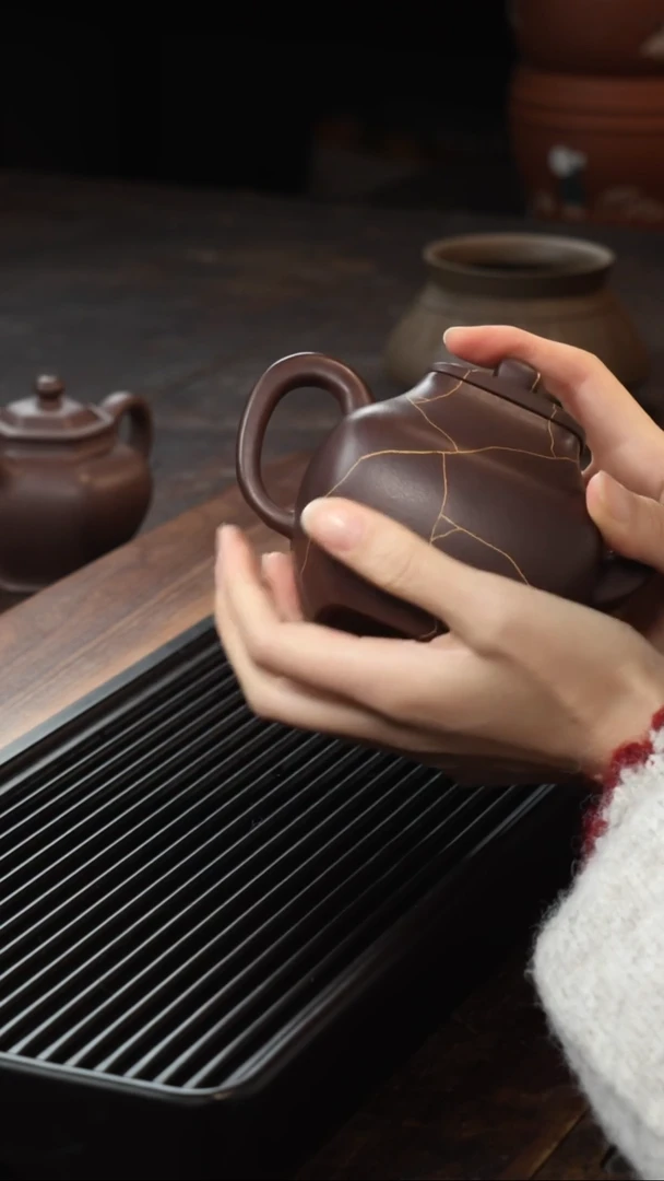 茶壶紫砂紫泥高传炉