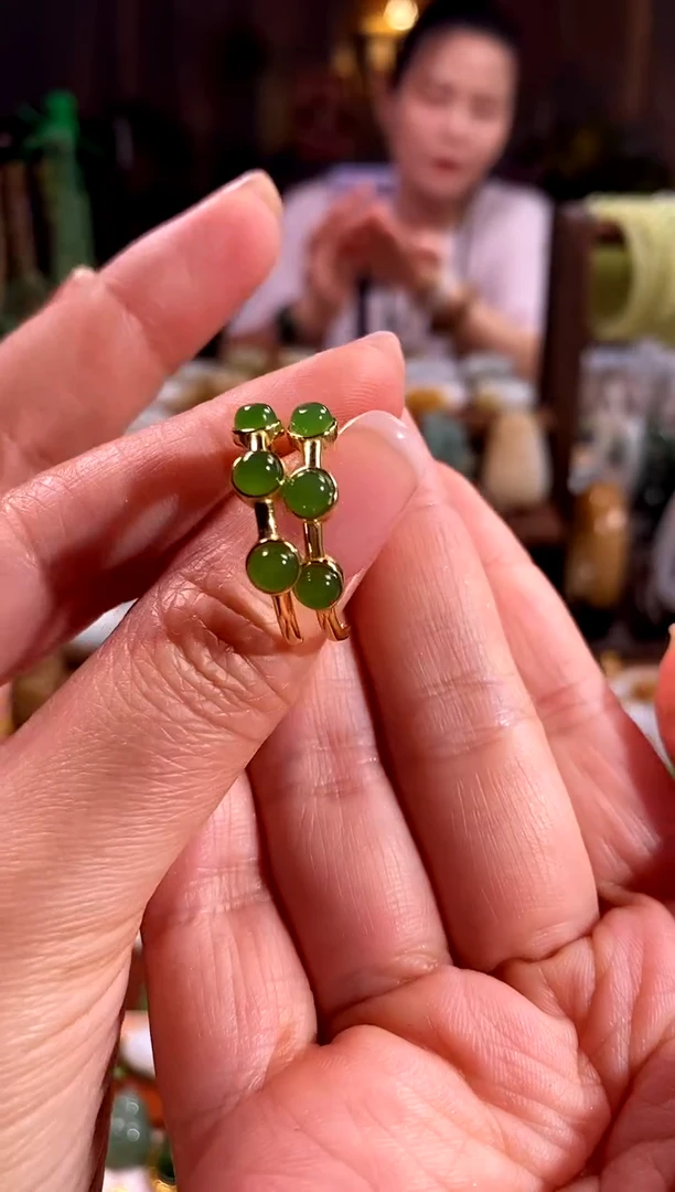 和田玉银S925镶嵌吊坠(不含链).