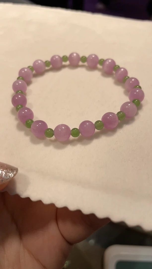 手串锂辉石未镶嵌紫锂辉手串