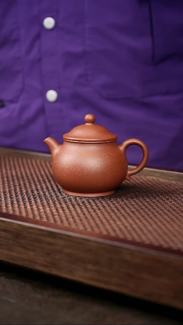 茶壶紫砂红降坡潘壶