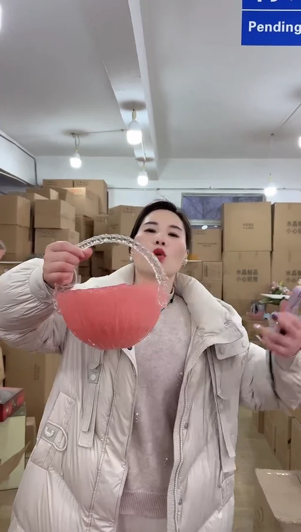【闪购商品】无铅玻璃美全花器-a-早5微瑕