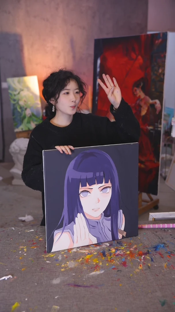 【闪购商品】油画雏田丙烯画纯手绘