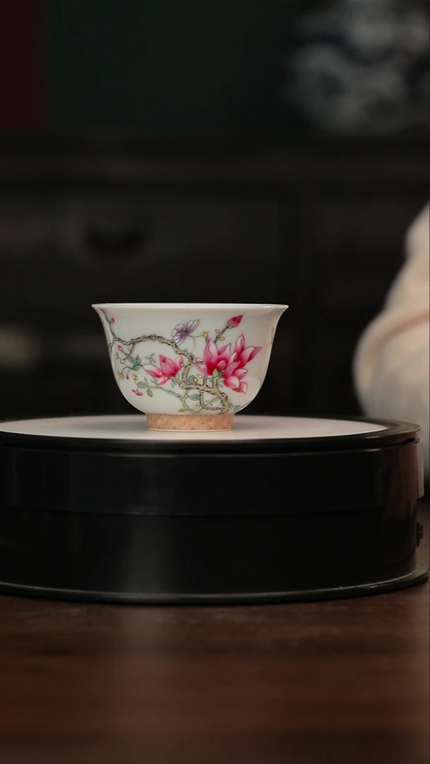 M480/粉彩/花卉/主人杯