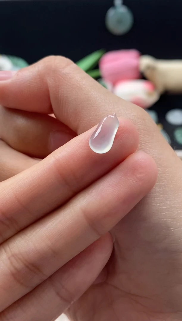 【闪购商品】翡翠颈饰未镶嵌翡翠白冰福瓜