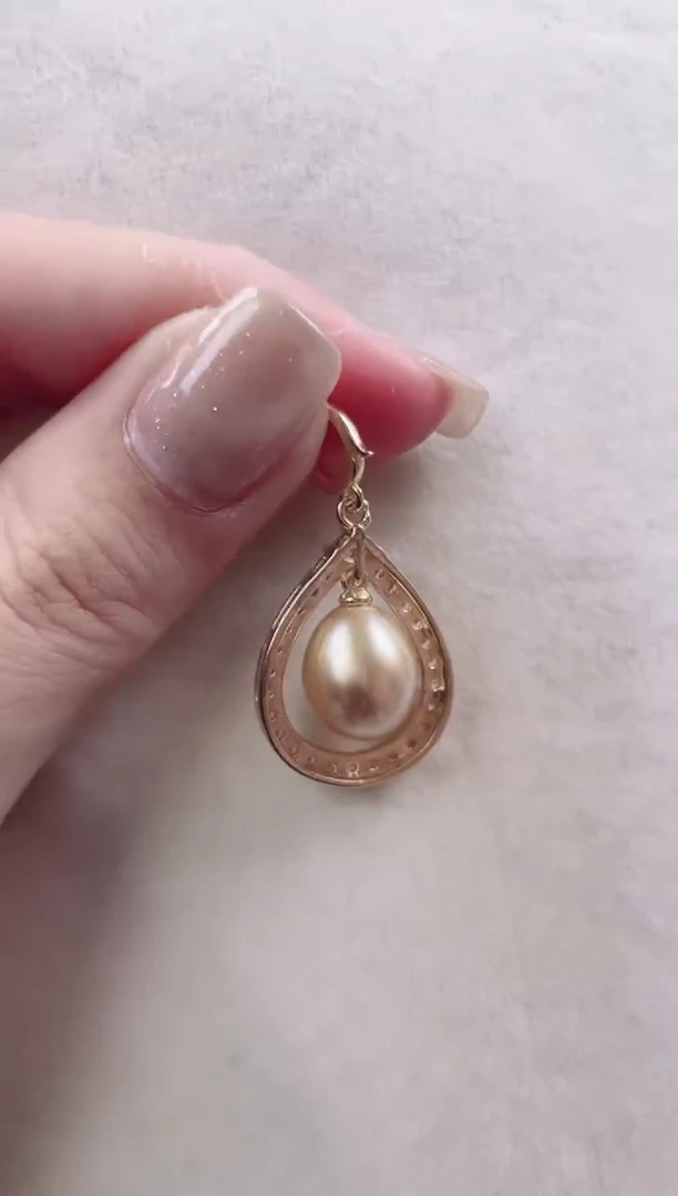 【闪购商品】海水珍珠吊坠银S925镶嵌a633