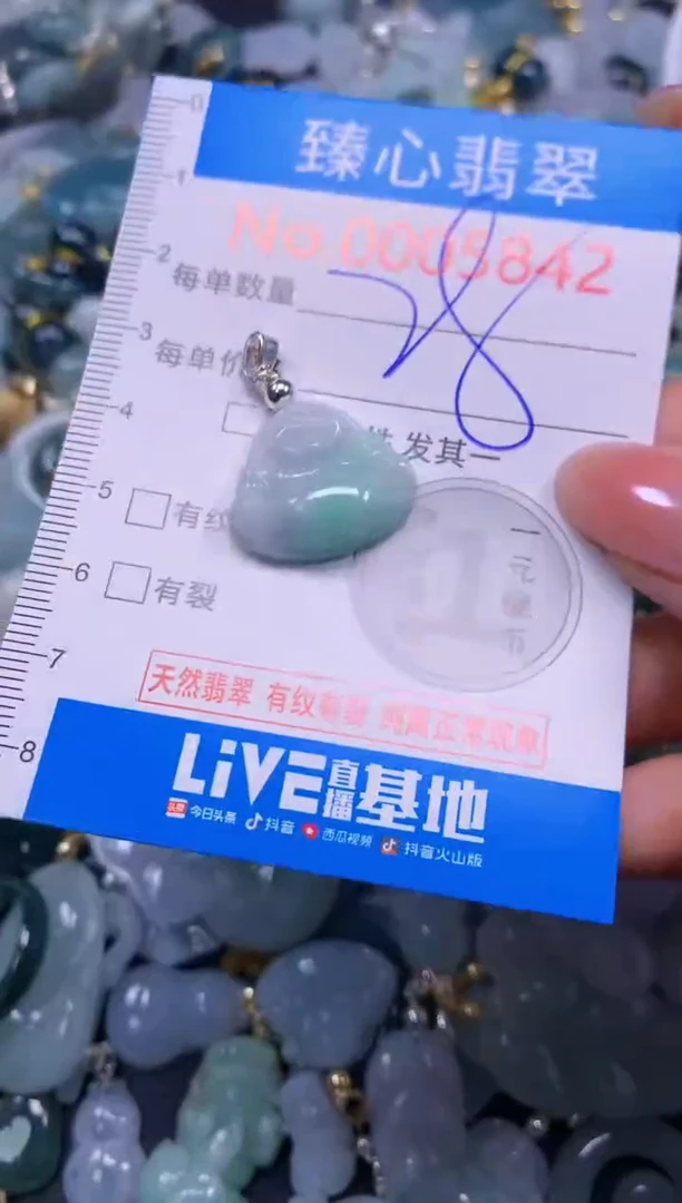 吊坠(不含链)未镶嵌翡翠5842