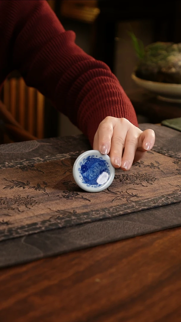 【闪购商品】杯子青源器语海水鱼鸡心盖置