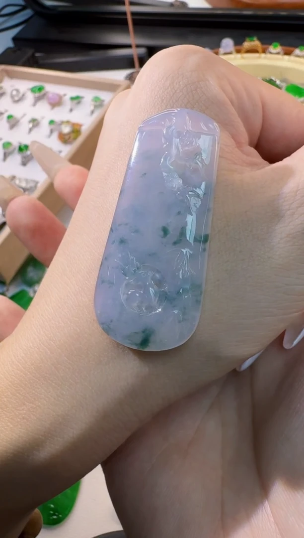 翡翠未镶嵌吊坠(不含链)天然缅甸A货翡翠