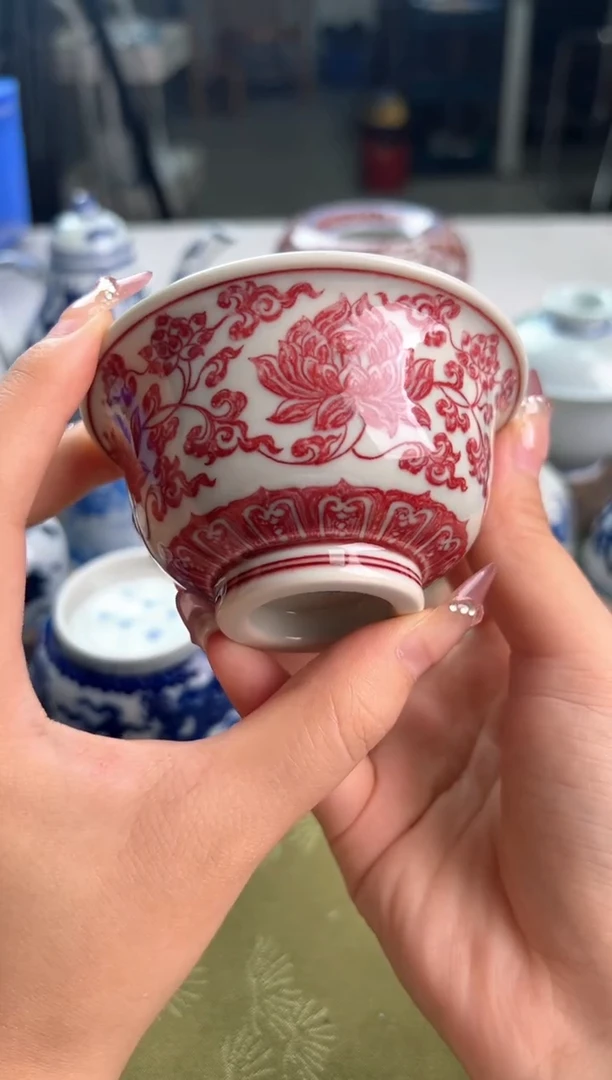 瓷片景德镇毛仔柴窑杯