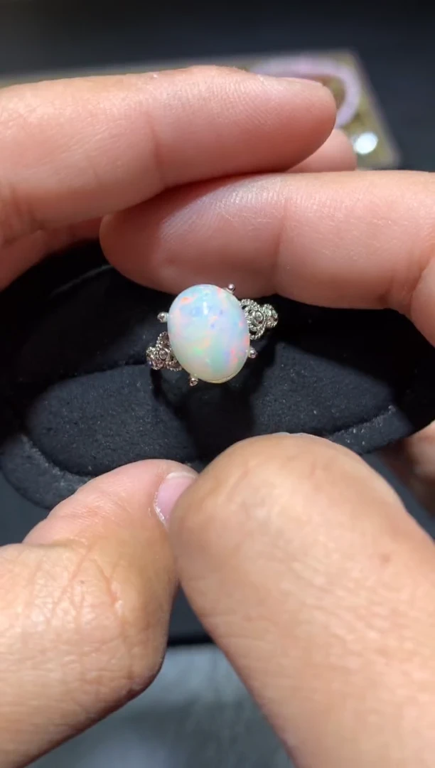 未镶嵌欧泊戒指E140【多样性发其一】