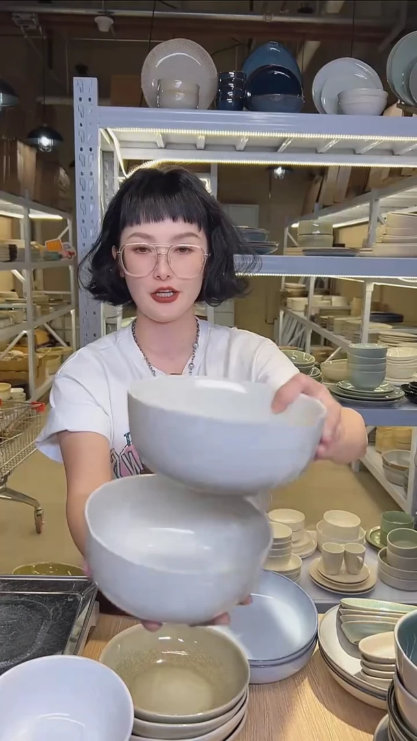 瓷340外贸尾货高温釉下彩餐具默认微瑕
