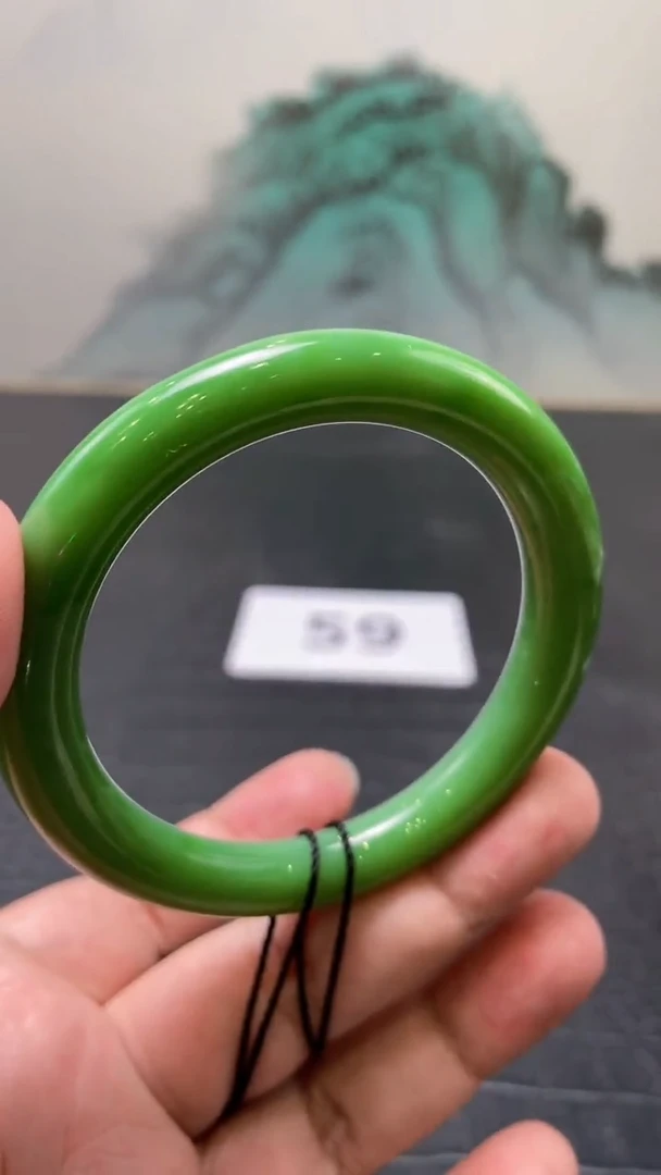 未镶嵌手镯和田玉（碧玉）不*59