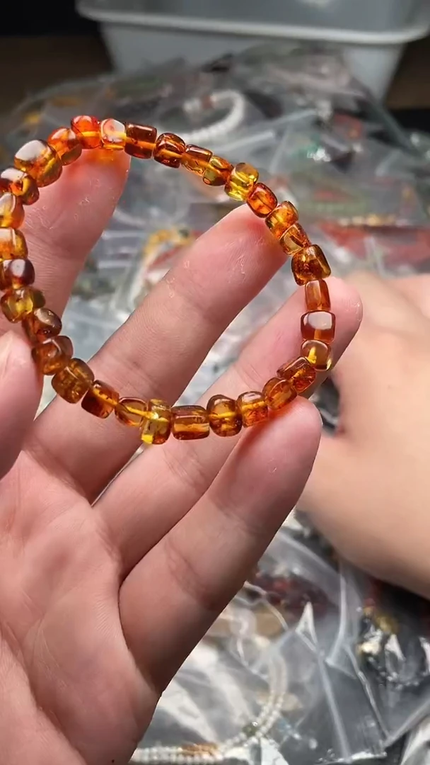 未镶嵌琥珀手链多样性发货拍一发一