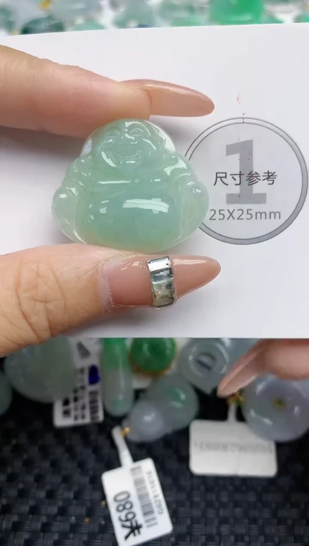 颈饰未镶嵌翡翠 天然缅甸A货翡翠百元以上9元证书费自理