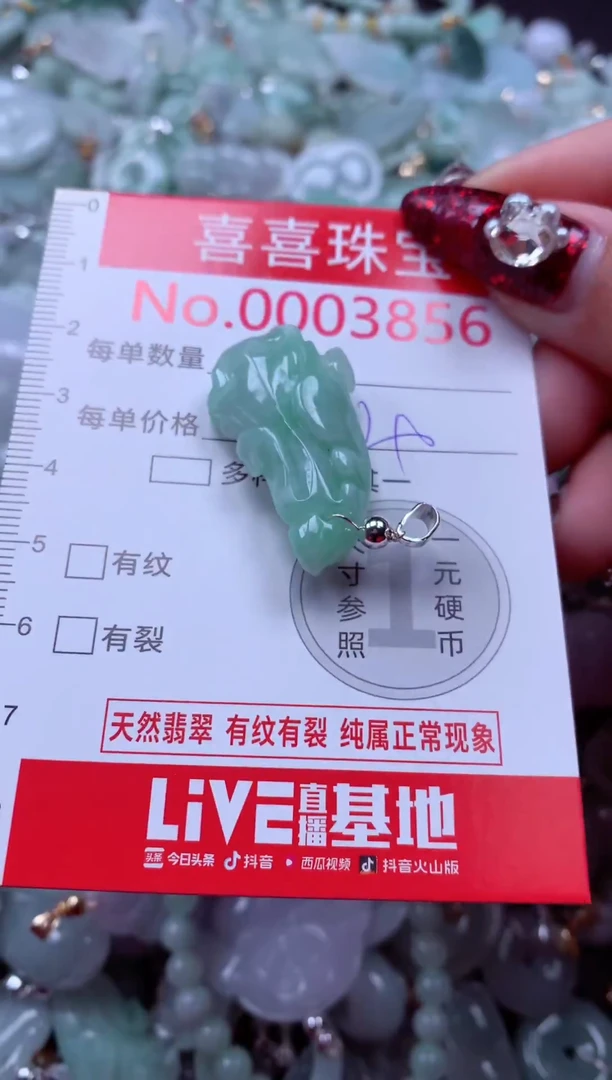颈饰未镶嵌翡翠3856