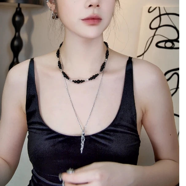 RYADAI SPAPK IN THE QUIET 坠链均925银 R&Y | 暗黑枯树枝坠链