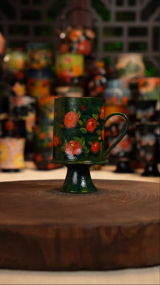 油画     釉下彩    水杯