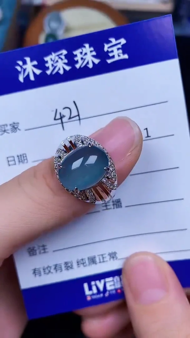 翡翠戒指未镶嵌4210