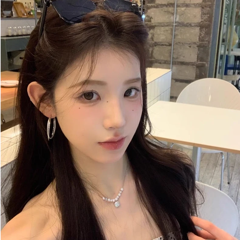 铜合金耳饰 夏日百搭双层圈圈耳环女高级感气质大耳圈素圈耳饰